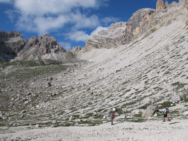 Susanne und Christoph am Weg 2 zwischen Furcela Forces de Si&euml;les und Forces de Sieles (10. Aug.)