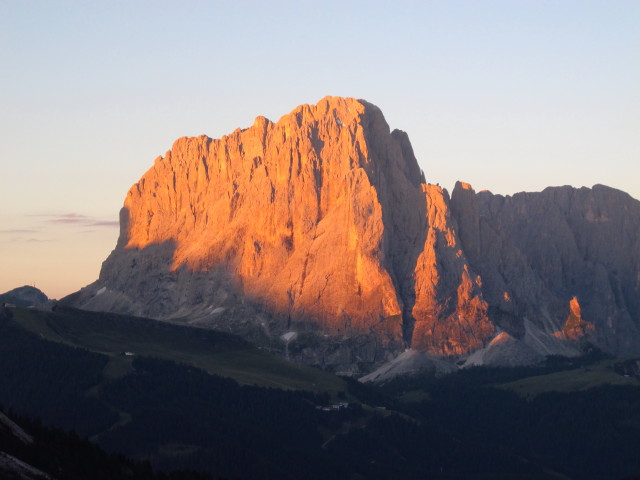 Langkofel von der Cislesalpe aus (11. Aug.)