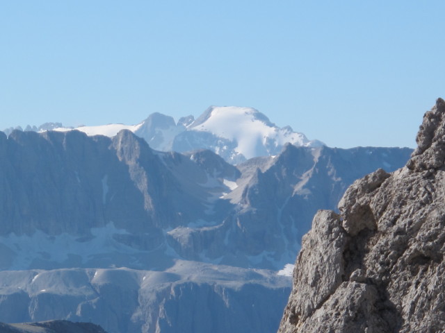 Marmolada vom Sas-Rigais-Klettersteig aus (11. Aug.)