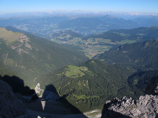 Villnöß vom Sas-Rigais-Klettersteig aus (11. Aug.)