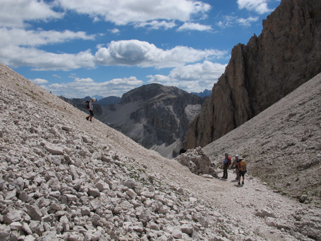 Christoph, Susanne, Christoph und Gudrun in der Mittagsscharte, 2.597 m (11. Aug.)