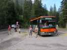 Bus 340 auf der Zanseralm, 1.685 m (10. Aug.)