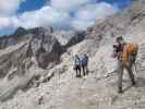 Christoph, Susanne und Christoph am Weg 3A zwischen Roa-Scharte und Nives-Scharte (10. Aug.)