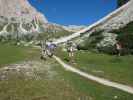 Christoph, Susanne, ich und Gudrun am Weg 2 zwischen Forces de Sieles und Regensburger Hütte (10. Aug.)