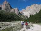 Susanne, Christoph, Gudrun und Christoph am Weg 2 zwischen Forces de Sieles und Regensburger Hütte (10. Aug.)