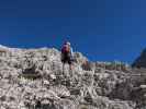 Christoph zwischen Wasserrinnental und Sas-Rigais-Klettersteig (11. Aug.)