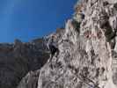 Sas-Rigais-Klettersteig: Christoph und Susanne im Ostanstieg (11. Aug.)