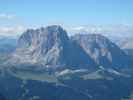 Langkofel und Plattkofel vom Sass Rigais aus (11. Aug.)