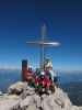 Christoph, Susanne, Gudrun, ich und Christoph am Sass Rigais, 3.025 m (11. Aug.)