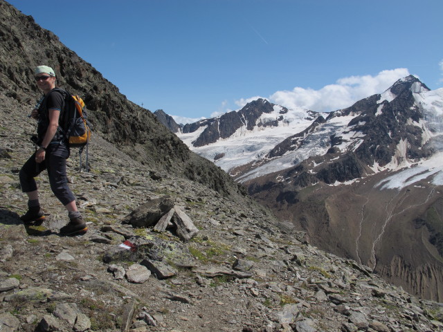 Irene am westlichen Teil des Adlersteigs zwischen Wei&szlig;kugelh&uuml;tte und Vorderem Schmied (15. Aug.)