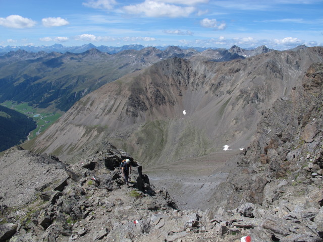 Irene am westlichen Teil des Adlersteigs zwischen Weißkugelhütte und Vorderem Schmied (15. Aug.)