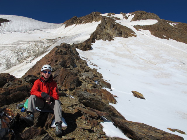 Christoph am Ostgrat der Wei&szlig;kugel (16. Aug.)
