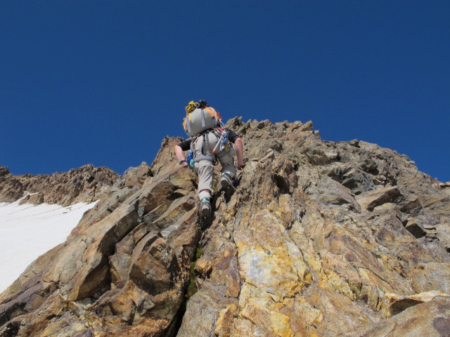 Christoph am Ostgrat der Wei&szlig;kugel (16. Aug.)