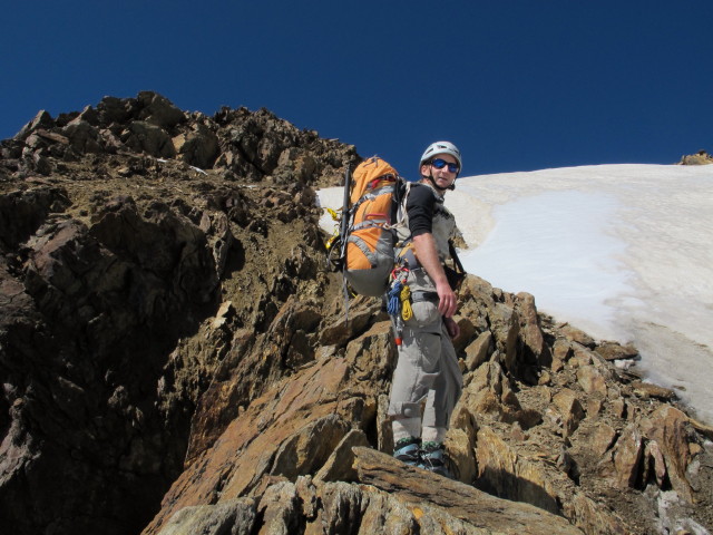Christoph am Ostgrat der Wei&szlig;kugel (16. Aug.)