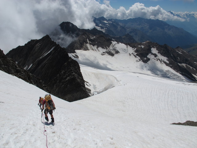 Christoph und Gudrun zwischen Wei&szlig;kugel und Hintereisjoch (16. Aug.)
