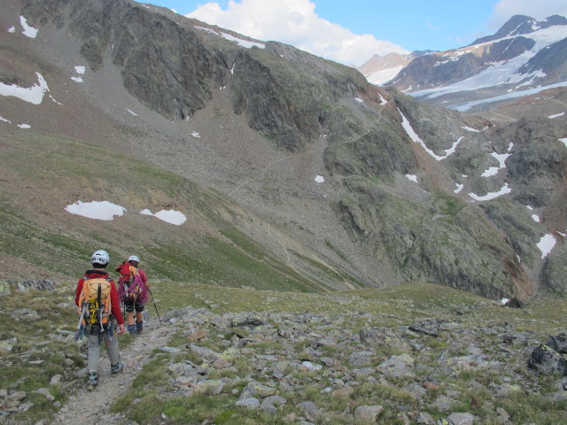 Christoph und Gudrun am Weg 5A zwischen Teufelsegg und Sch&ouml;ne-Aussicht-H&uuml;tte (16. Aug.)