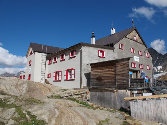 Schöne-Aussicht-Hütte, 2.842 m (16. Aug.)