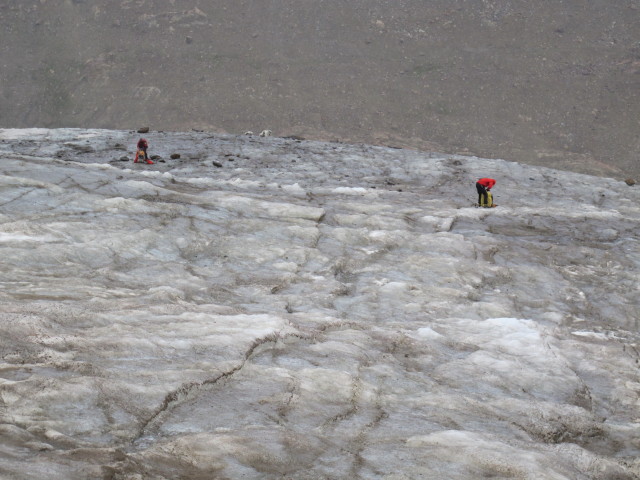Gudrun und Christoph am Hochjochferner (17. Aug.)