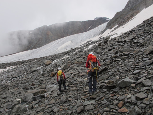 Christoph und Gudrun am Hochjochferner (17. Aug.)