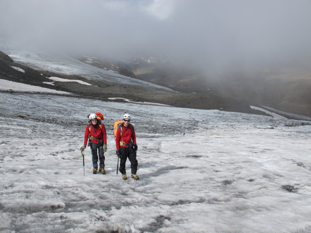 Gudrun und Christoph am Hochjochferner (17. Aug.)