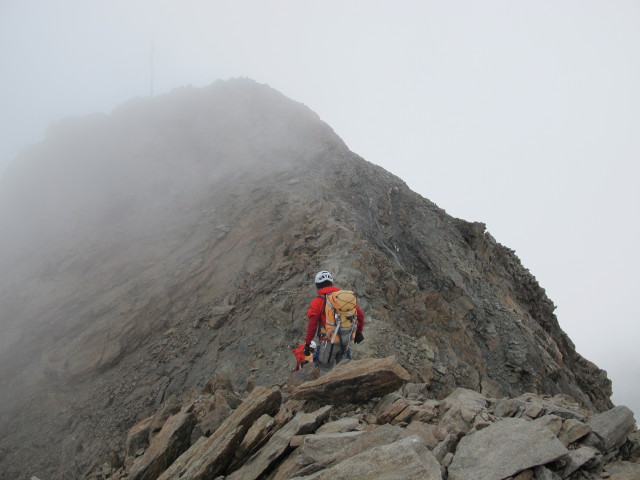 Christoph zwischen Hochjochferner und Fineilspitze (17. Aug.)