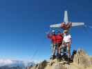 Christoph, Gudrun und ich auf der Weißkugel, 3.738 m (16. Aug.)