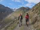 Christoph und Gudrun am Weg 923 zwischen Martin-Busch-Hütte und Weißbach (18. Aug.)