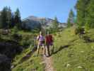 Ich und Carmen zwischen Seebergwald und Seekaralm