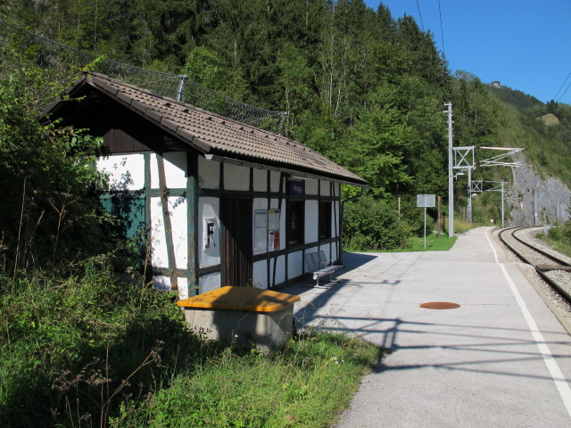 Bahnhof P&uuml;rgg, 714 m (30. Aug.)