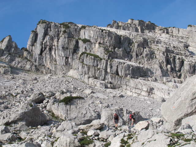 Gudrun und Christoph in der Schneegrube (31. Aug.)