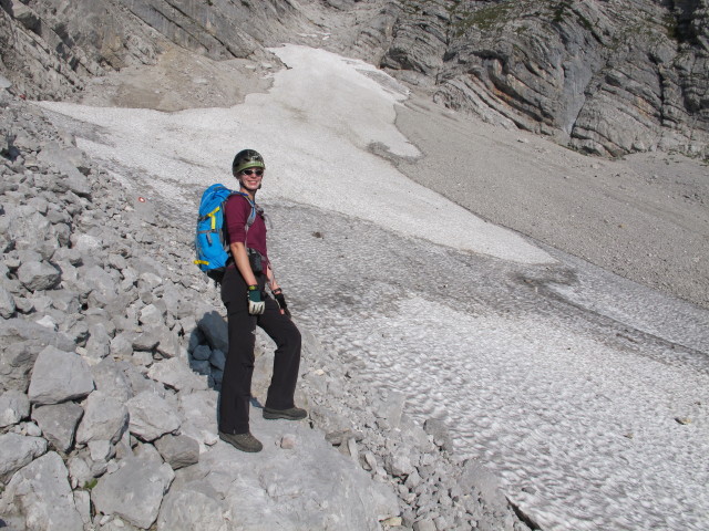 Susanne in der Schneegrube (31. Aug.)