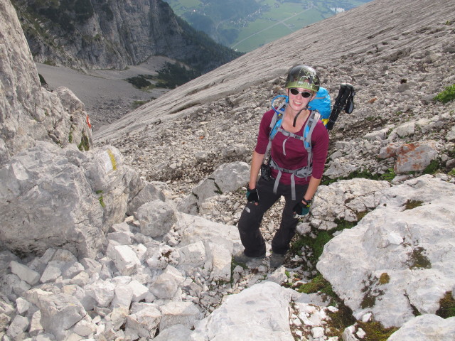 Susanne zwischen Schneegrube und S&uuml;dostgrat (31. Aug.)