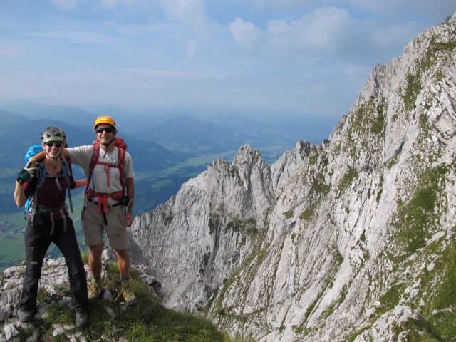 Susanne und ich am Südostgrat (31. Aug.)