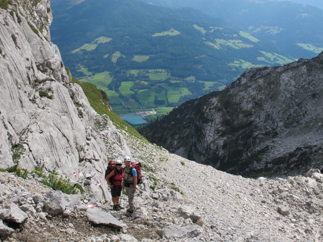 S&uuml;danstieg: Gudrun und Christoph im Kasten (31. Aug.)