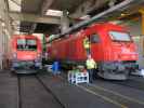 1116 143 und 2016 070 am ÖBB-Standort Linz (5. Sept.)