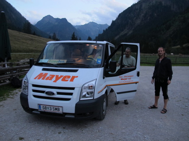 Erich und Jörg bei der Breitlahnhütte, 1.070 m (6. Sept.)