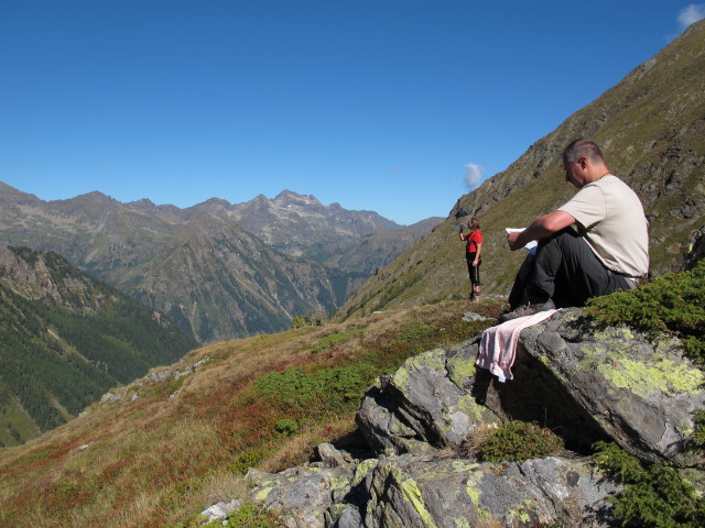 Jörg und Erich zwischen Innerer Neualm und Hüttkar (7. Sept.)