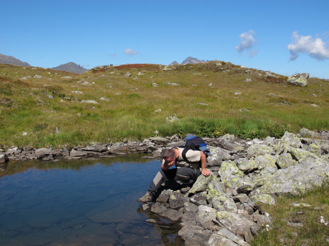 Erich beim Hüttkarsee, 2.136 m (7. Sept.)