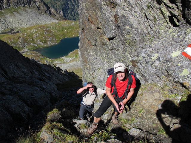 Erich und Jörg zwischen Hüttkar und Predigtstuhl (7. Sept.)