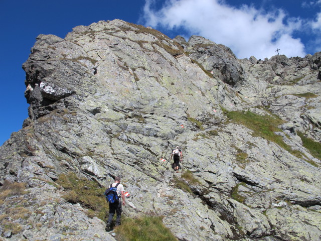 Erich und Jörg zwischen Hüttkar und Predigtstuhl (7. Sept.)