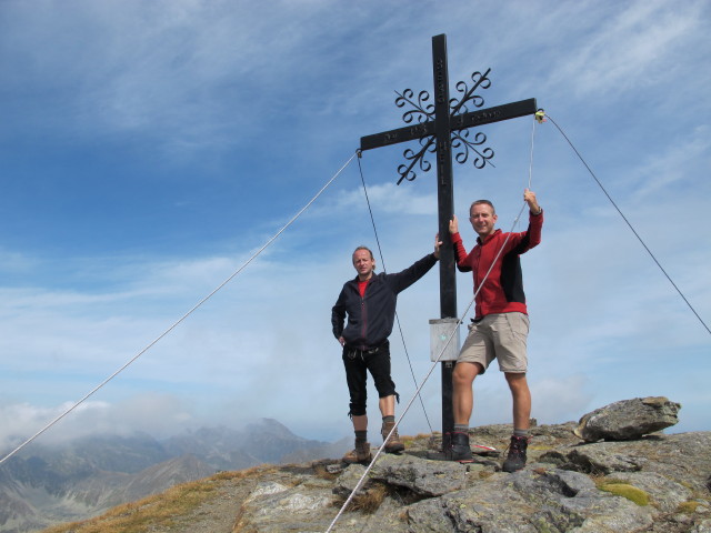 Jörg und ich am Rupprechtseck, 2.591 m (8. Sept.)