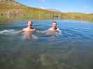 Jörg und ich im Hüttkarsee, 2.136 m (7. Sept.)