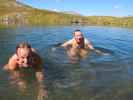 Jörg und ich im Hüttkarsee, 2.136 m (7. Sept.)