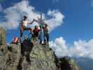 Ich, Jörg und Erich am Predigtstuhl, 2.543 m (7. Sept.)