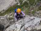 Loser-Klettersteig: Hannelore im Einstieg