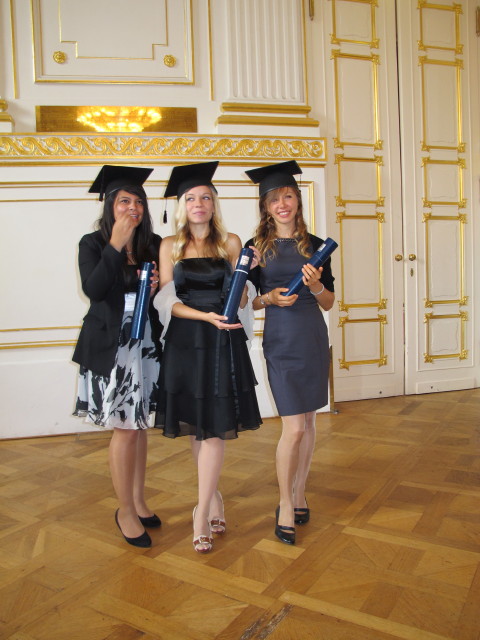 Nadia, ? und Daniela in der Hofburg