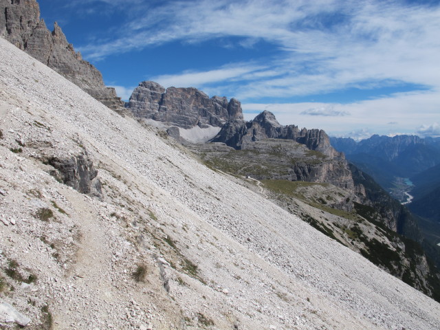 zwischen Großer Zinnenscharte und Rifugio Auronzo (21. Sept.)