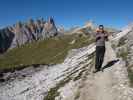 Kilian auf Weg 105 zwischen Forcella Col di Mezzo und Lange Alm-Hütte (21. Sept.)