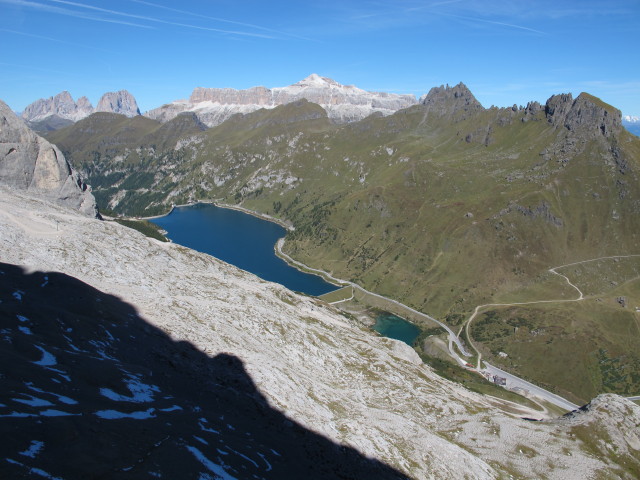 Lago di Fedaia von der Via Ferrata Eterna aus