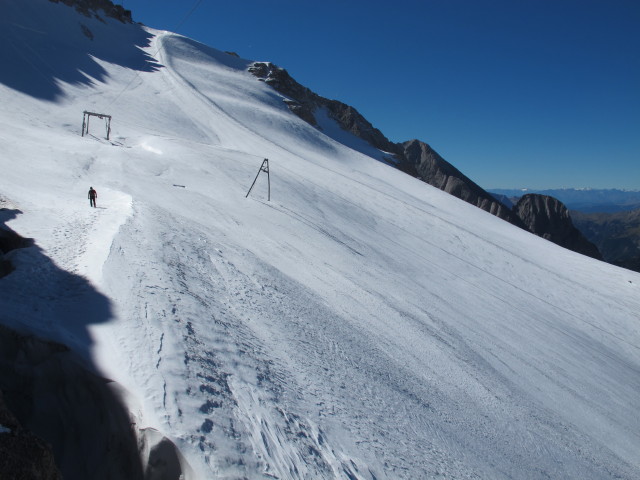 Axel am Ghiacciaio della Marmolada